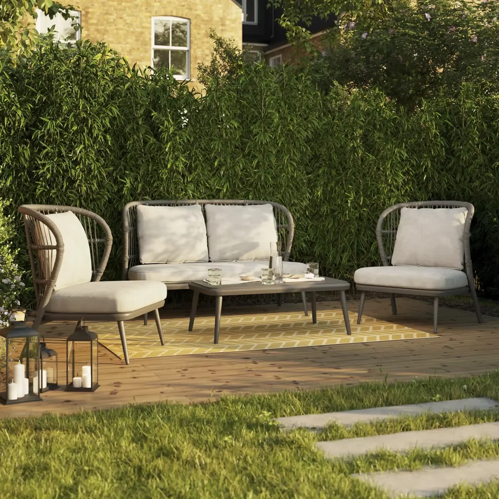 outdoor furniture 4 seater