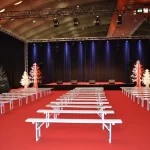 This type of carpet has a looped pile that is tightly woven together