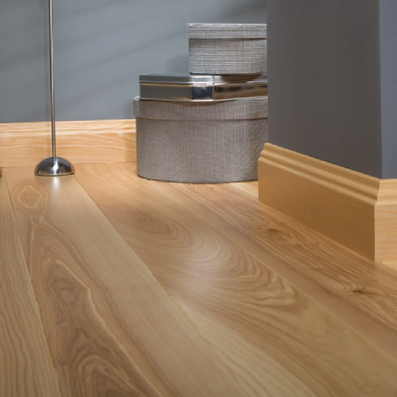 Wooden beading skirting is a type of decorative trim that is used to cover the gap between the floor and the wall