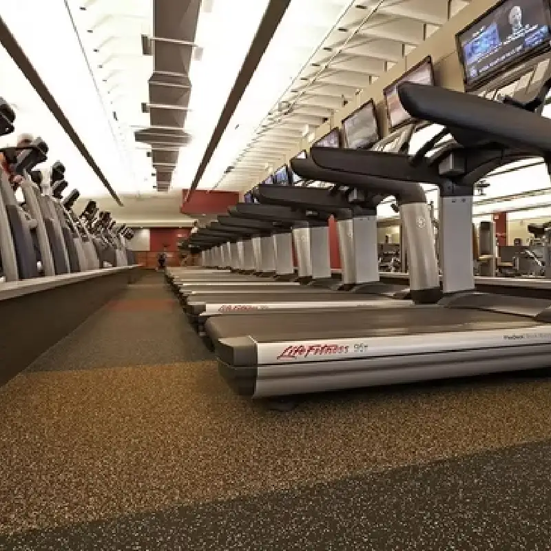 rubber flooring available in a rainbow of colors and patterns